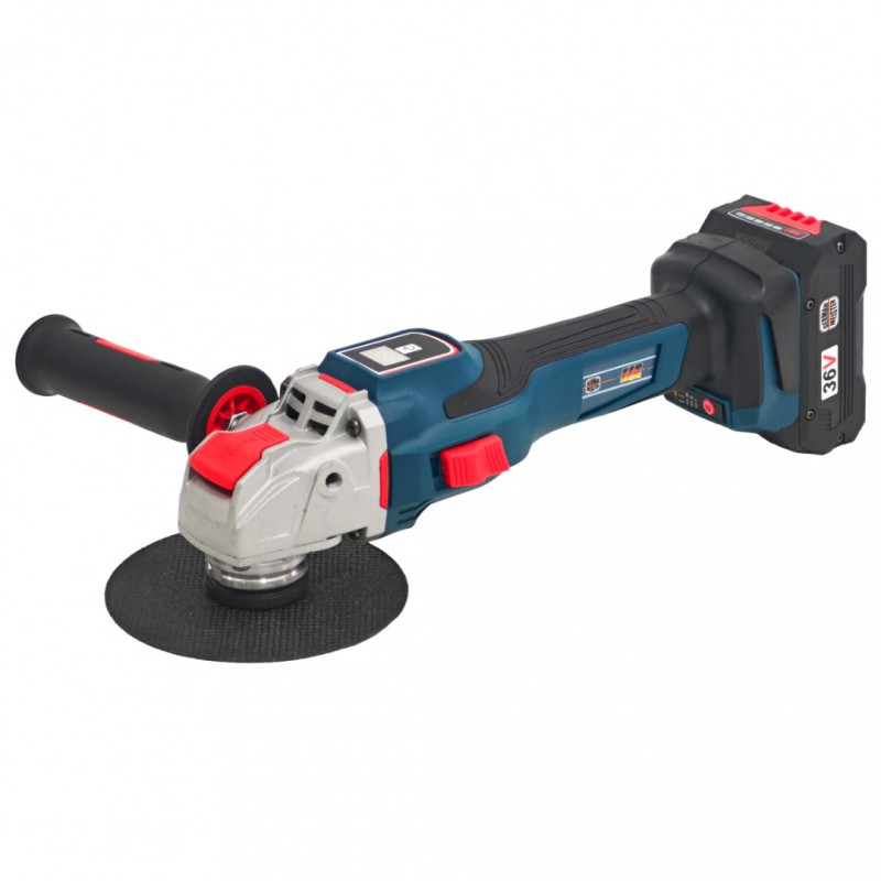 Polizor Unghiular Brushless German Meister 36V, 5Ah, 2 Acumulatori, Indicator Procentaj Baterie – Model Nou