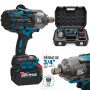 Cheie de Impact Profesională German Meister 36V/10 AH MAX, Brushless 2100 Nm, Prindere 3/4", 3 Trepte de Putere, LED