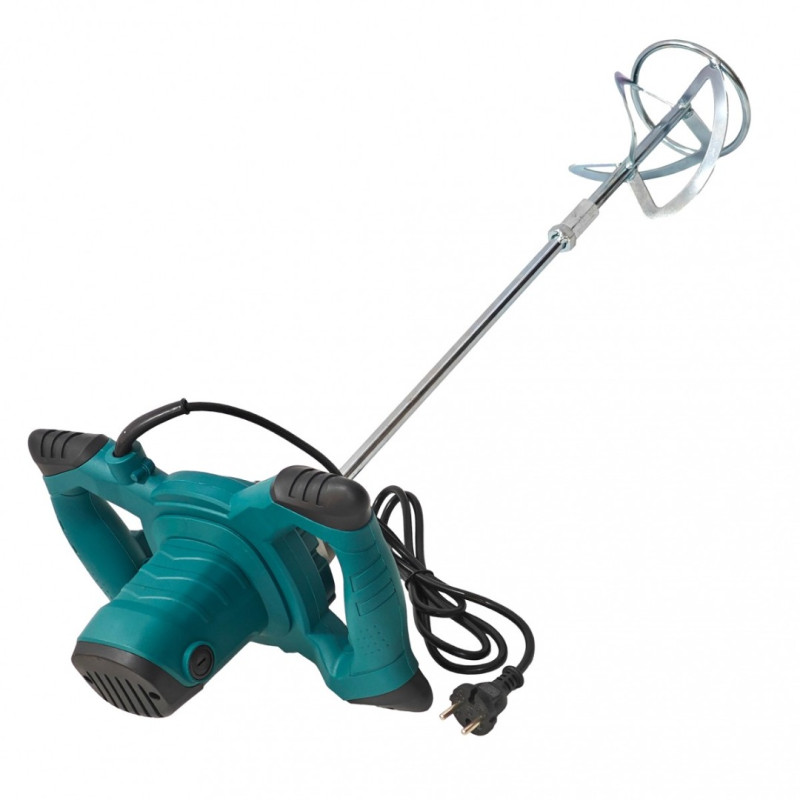 Malaxor Electric Profesional German Meister 2200 W, M14, 0-800 RPM, Paleta 120 mm, pentru Adeziv, Glet, Mortar, Sapa si Vopsea