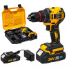 Masina de Gaurit si Insurubat cu Acumulator German Meister 36V, Brushless, Mandrina 10 mm, 2 Viteze 0–1500 rpm, Acumulator + Incarcator