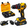 Masina de Gaurit si Insurubat cu Acumulator German Meister 36V, Brushless, Mandrina 10 mm, 2 Viteze 0–1500 rpm, Acumulator + Incarcator