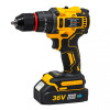Masina de Gaurit si Insurubat cu Acumulator German Meister 36V, Brushless, Mandrina 10 mm, 2 Viteze 0–1500 rpm, Acumulator + Incarcator