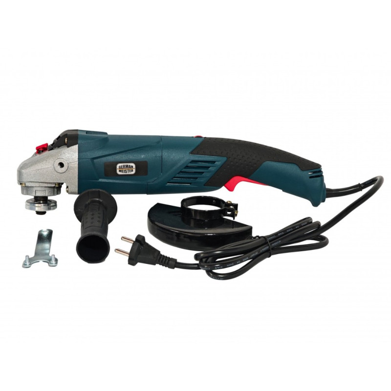 Polizor unghiular electric German Meister 1600W, 125 mm, 10.000 RPM, coadă lungă – Model Nou