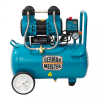 Compresor de aer fara ulei German Meister GM-24L, rezervor 24 Litri, 1300 W, 8 Bari, compresor silențios Oil-Free