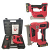Caspator tapiterie cu acumulator, German Meister, model nou, 2 acumulatori 36 v , 5 Ah + 4 Set capse diferite marimi