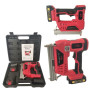 Caspator tapiterie cu acumulator, German Meister, model nou, 2 acumulatori 36 v , 5 Ah + 4 Set capse diferite marimi