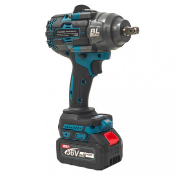 Cheie de Impact Profesionala German Meister Brushless 36V / 6Ah - XGT, 1000 Nm, Mandrina 1/2"