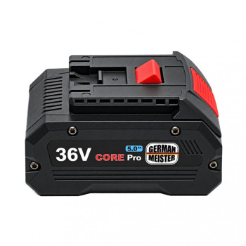 Acumulator German Meister 36V 5.0Ah CORE Pro Li-Ion, Compatibil Bosch, Indicator Nivel Baterie