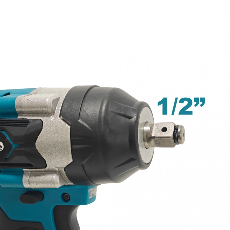 Cheie de Impact Profesională German Meister 36V MAX Brushless 700 Nm, Prindere 1/2", 4 Trepte de Putere, LED Integrat, Acumulator Li-Ion