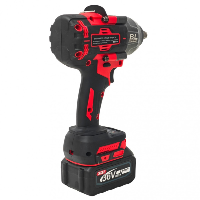 Cheie de Impact Profesională German Meister 36V MAX Brushless ,1000 Nm, Mandrină 1/2"
