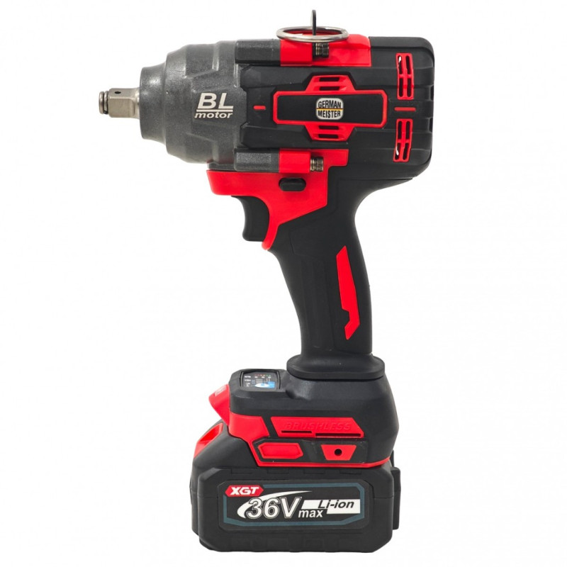 Cheie de Impact Profesională German Meister 36V MAX Brushless ,1000 Nm, Mandrină 1/2"