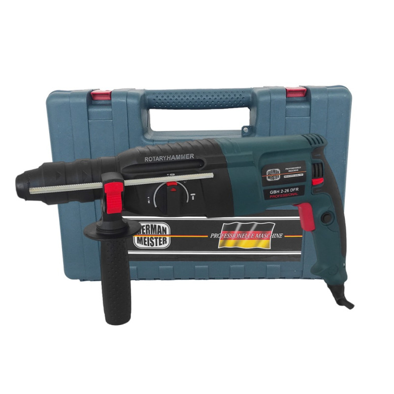 Ciocan rotopercutor , German Meister , 2 mandrine , 1100 W , Accesorii incluse , 1100 Rpm