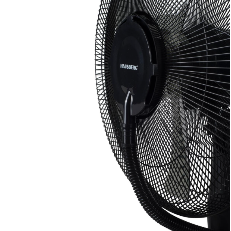 Ventilator umidificator Hausberg HB-5601NG, 75W, 16 inch, 3 viteze, timer 7.5h, rezervor 2.8L, LCD, telecomanda