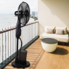 Ventilator umidificator Hausberg HB-5601NG, 75W, 16 inch, 3 viteze, timer 7.5h, rezervor 2.8L, LCD, telecomanda