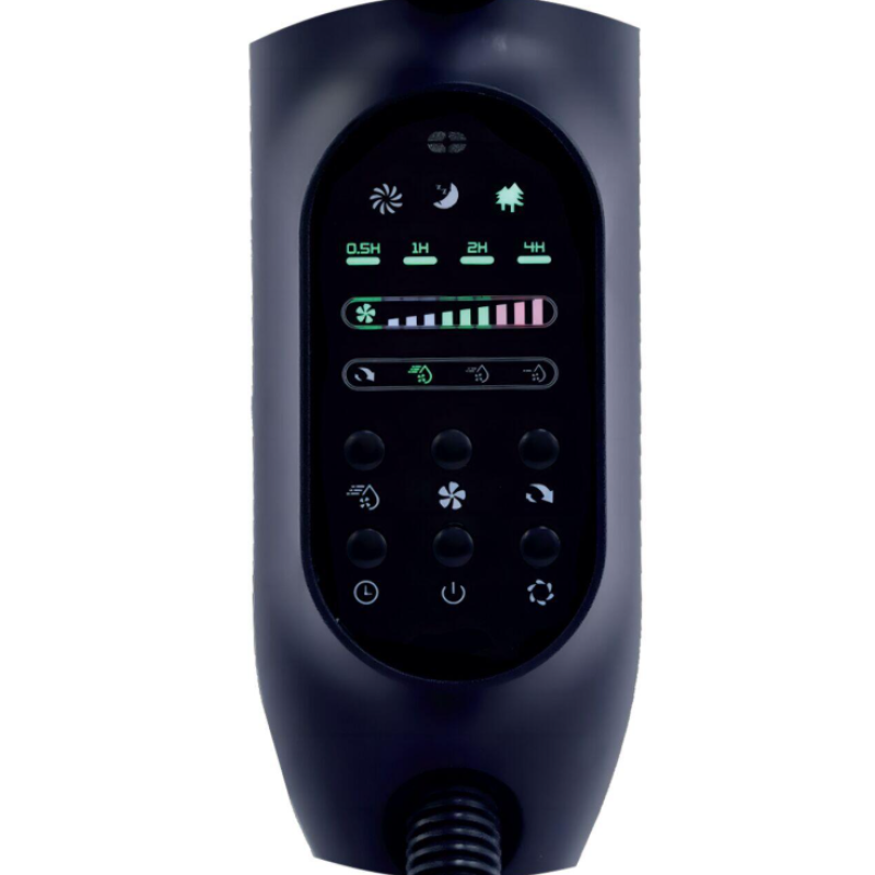 Ventilator umidificator Hausberg HB-5601NG, 75W, 16 inch, 3 viteze, timer 7.5h, rezervor 2.8L, LCD, telecomanda