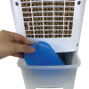 Ventilator cu racire si umidificare Hausberg HB-5955, 3 viteze, temporizator 12h, rezervor 4L, telecomanda, alb