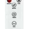 Ventilator turn digital Hausberg HB-5958AB, 55W, 45 inch, 3 viteze, temporizator 24h, LED, oscilatie, telecomanda, alb