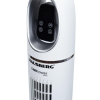 Ventilator turn digital Hausberg HB-5958AB, 55W, 45 inch, 3 viteze, temporizator 24h, LED, oscilatie, telecomanda, alb
