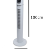 Ventilator turn digital Hausberg HB-5958AB, 55W, 45 inch, 3 viteze, temporizator 24h, LED, oscilatie, telecomanda, alb