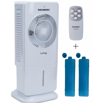 Racitor de aer portabil Hausberg HB-5964AB, 65W, 5.5L, 3 viteze, 5 programe, 3 moduri, oscilatie 40°, temporizator 12h, LED, telecomanda