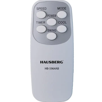 Racitor de aer portabil Hausberg HB-5964AB, 65W, 5.5L, 3 viteze, 5 programe, 3 moduri, oscilatie 40°, temporizator 12h, LED, telecomanda