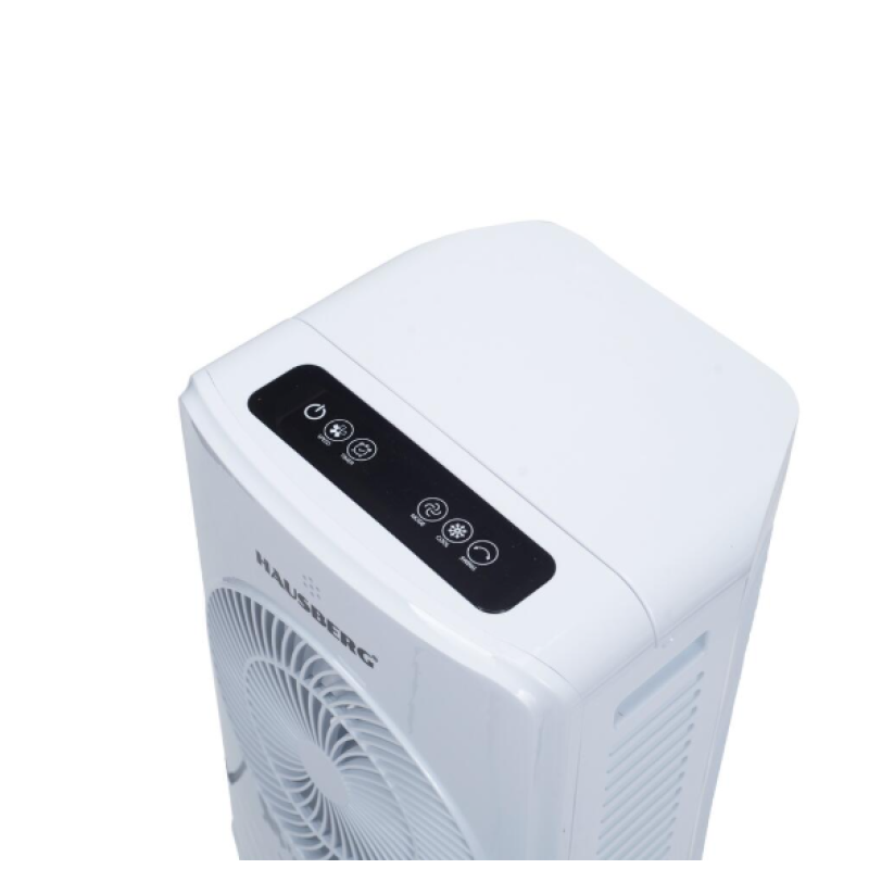 Racitor de aer portabil Hausberg HB-5964AB, 65W, 5.5L, 3 viteze, 5 programe, 3 moduri, oscilatie 40°, temporizator 12h, LED, telecomanda
