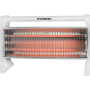 Radiator Electric cu Quartz HAUSBERG HB-8101AB, 1500 W, 3 Trepte de Putere, Protecție la Răsturnare, Portabil, Alb
