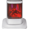 Semineu Electric Digital HAUSBERG HB-8219AB, 2000W, efect de flacara 3D, incalzire ceramica PTC, Telecomanda, Afisaj LED