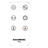 Semineu Electric Digital HAUSBERG HB-8219AB, 2000W, efect de flacara 3D, incalzire ceramica PTC, Telecomanda, Afisaj LED