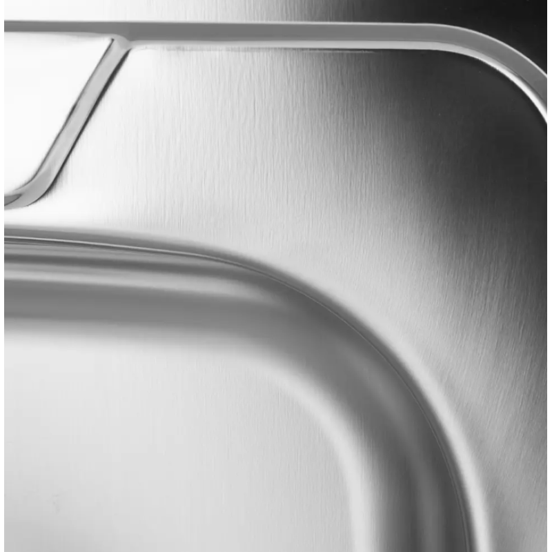 Chiuveta bucatarie pentru masca SANITEC S402D, 60x50 cm, Cuva Dreapta, 0.4 mm, Inox