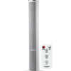 Ventilator turn Hausberg HB-5952AB, 55W, 38 inch, 3 viteze, temporizator 24h, LED, oscilatie, telecomanda, alb