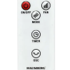 Ventilator turn Hausberg HB-5952AB, 55W, 38 inch, 3 viteze, temporizator 24h, LED, oscilatie, telecomanda, alb