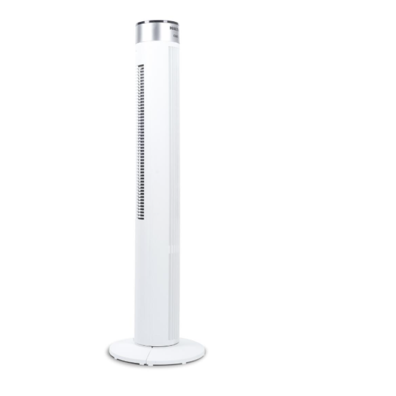 Ventilator turn Hausberg HB-5952AB, 55W, 38 inch, 3 viteze, temporizator 24h, LED, oscilatie, telecomanda, alb