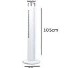 Ventilator turn Hausberg HB-5952AB, 55W, 38 inch, 3 viteze, temporizator 24h, LED, oscilatie, telecomanda, alb