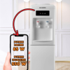 Dozator apa de podea HAUSBERG HB-6024AB, putere incalzire 550 W, putere racire 85 W, rezervor apa inox, termostat automat, Alb