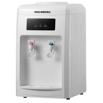Dozator apa Hausberg HB-6026AB, putere incalzire 550 W, putere racire 80 W, indicatoare LED pentru apa calda si rece, termostat automat, Alb