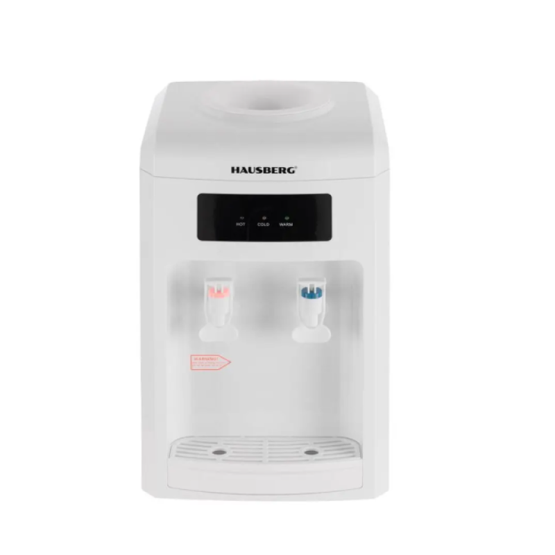 Dozator apa Hausberg HB-6026AB, putere incalzire 550 W, putere racire 80 W, indicatoare LED pentru apa calda si rece, termostat automat, Alb