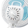 Ventilator birou Hausberg HB5550, 15W-20W, 15 cm, 2 viteze, alb-albastru
