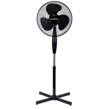 Ventilator cu picior 16 inch HAUSBERG HB5100NG, 40–55W, 3 viteze, oscilatie 80 grade, motor silentios, reglabil