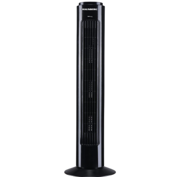 Ventilator Turn HAUSBERG HB-5950NG, 40-50W, 2 moduri de functionare, 3 viteze, baza rotativa, Negru