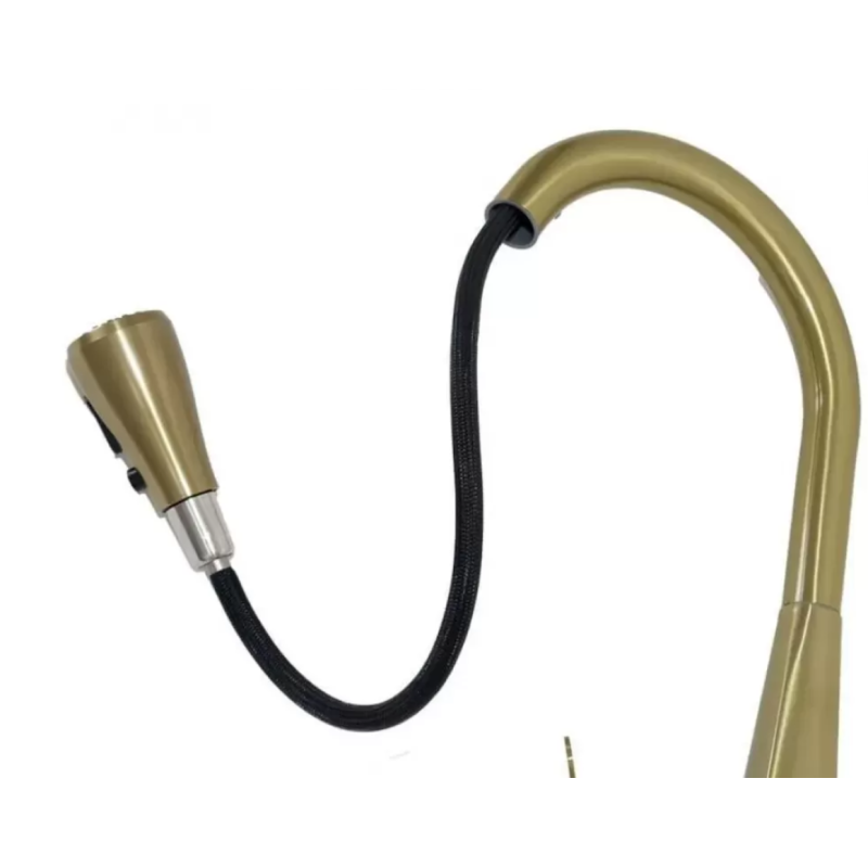 Baterie Bucatarie cu Dus Extractibil Inox Auriu ZY1011