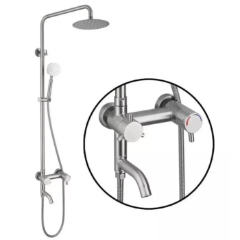 Coloana Dus, Inox SUS304, Satinat, N/LY0C3