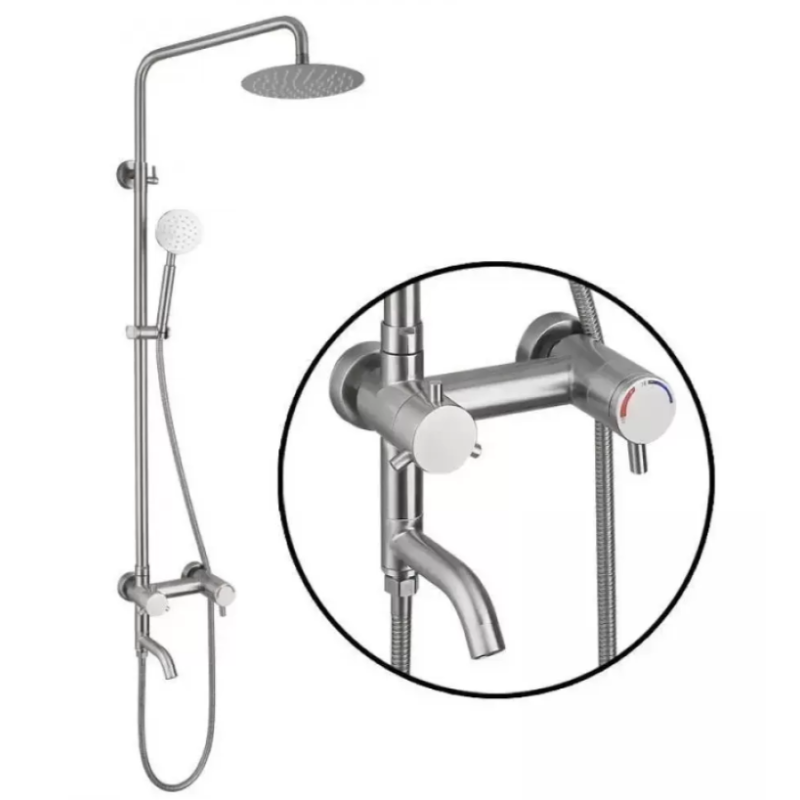 Coloana Dus, Inox SUS304, Satinat, N/LY0C3