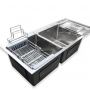 Chiuveta bucatarie din inox SUS304, 100*45 cm, satinat, CHS05