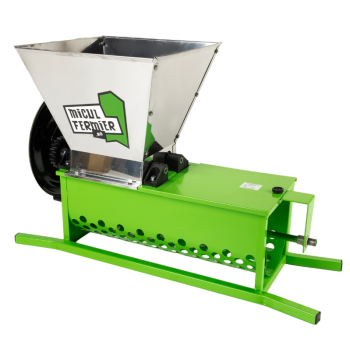 Zdrobitor struguri manual Micul Fermier, cuva 30L, capacitate maxima de productie 600 Kg/h, cu desciorchinator