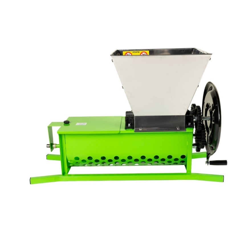 Zdrobitor struguri manual Micul Fermier, cuva 30L, capacitate maxima de productie 600 Kg/h, cu desciorchinator