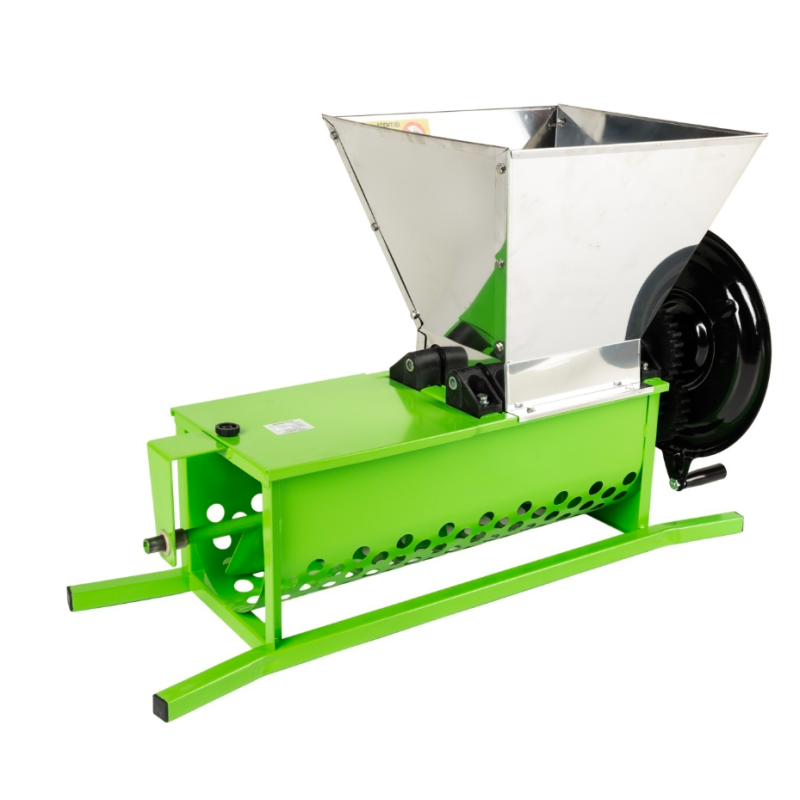 Zdrobitor struguri manual Micul Fermier, cuva 30L, capacitate maxima de productie 600 Kg/h, cu desciorchinator