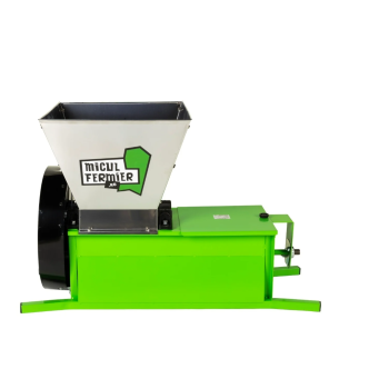 Zdrobitor struguri electric Micul Fermier 0.55kW, cuva 30L, capacitate maxima de productie 1000 Kg/h, cu desciorchinator