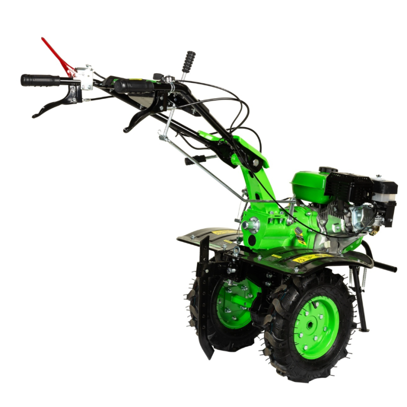 Motocultor Micul Fermier, 8.5CP, 212cc, motor pe benzina 4 timpi, 3 trepte de viteza, pornire manuala, cu roti