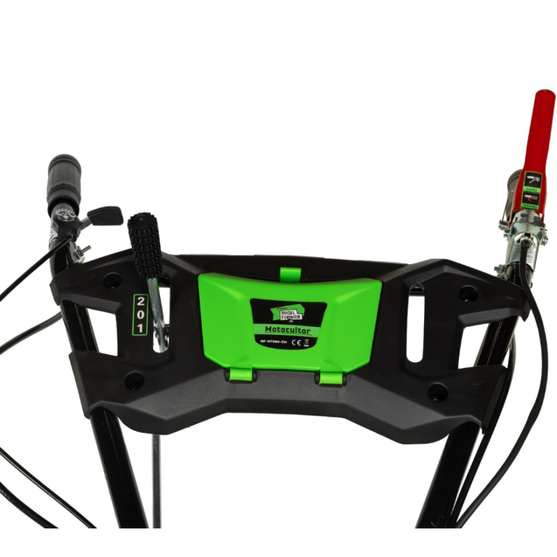 Motocultor Micul Fermier, 8.5CP, 212cc, motor pe benzina 4 timpi, 3 trepte de viteza, pornire manuala, cu roti